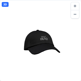 Brushed Cotton Twill Cap in Black